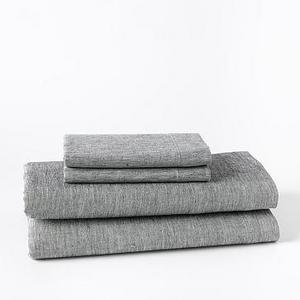 Belgian Linen Melange Sheet Set, Queen, Slate