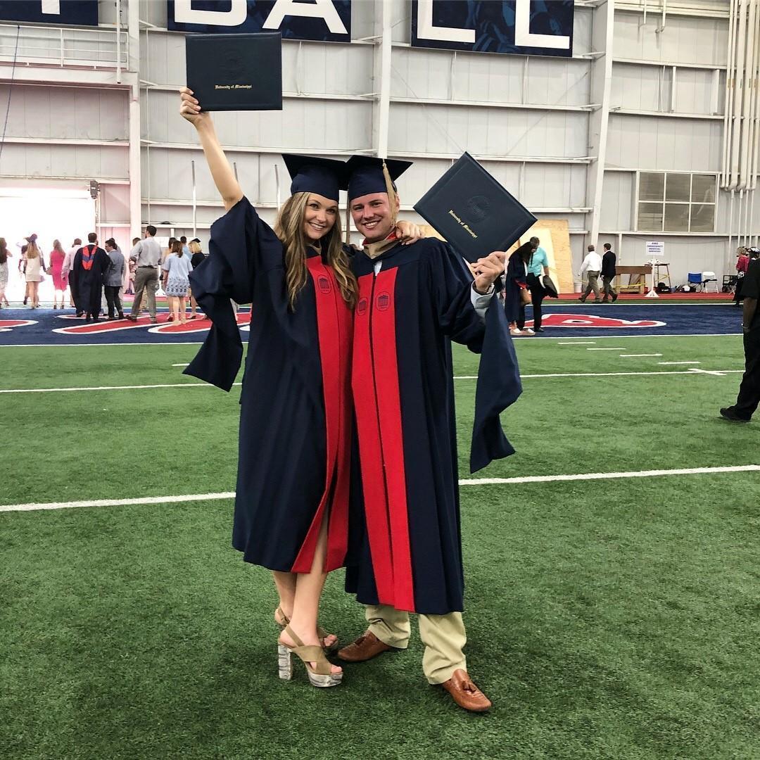The day we both graduated with our Masters in Accountancy from Ole Miss!