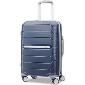 Samsonite Freeform Hardside Carry-On Luggage with Spinner Wheels - Hardshell Suitcase - TSA, Airline-Approved - Expandable Hard Shell, Smooth Rolling Wheels for Lightweight Travel - Navy