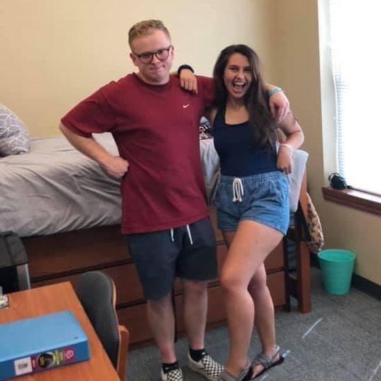 Ryan helping move me in my Senior Year!