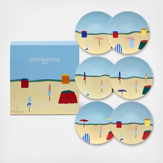 Destination Salad/Dessert Plate, Set of 6