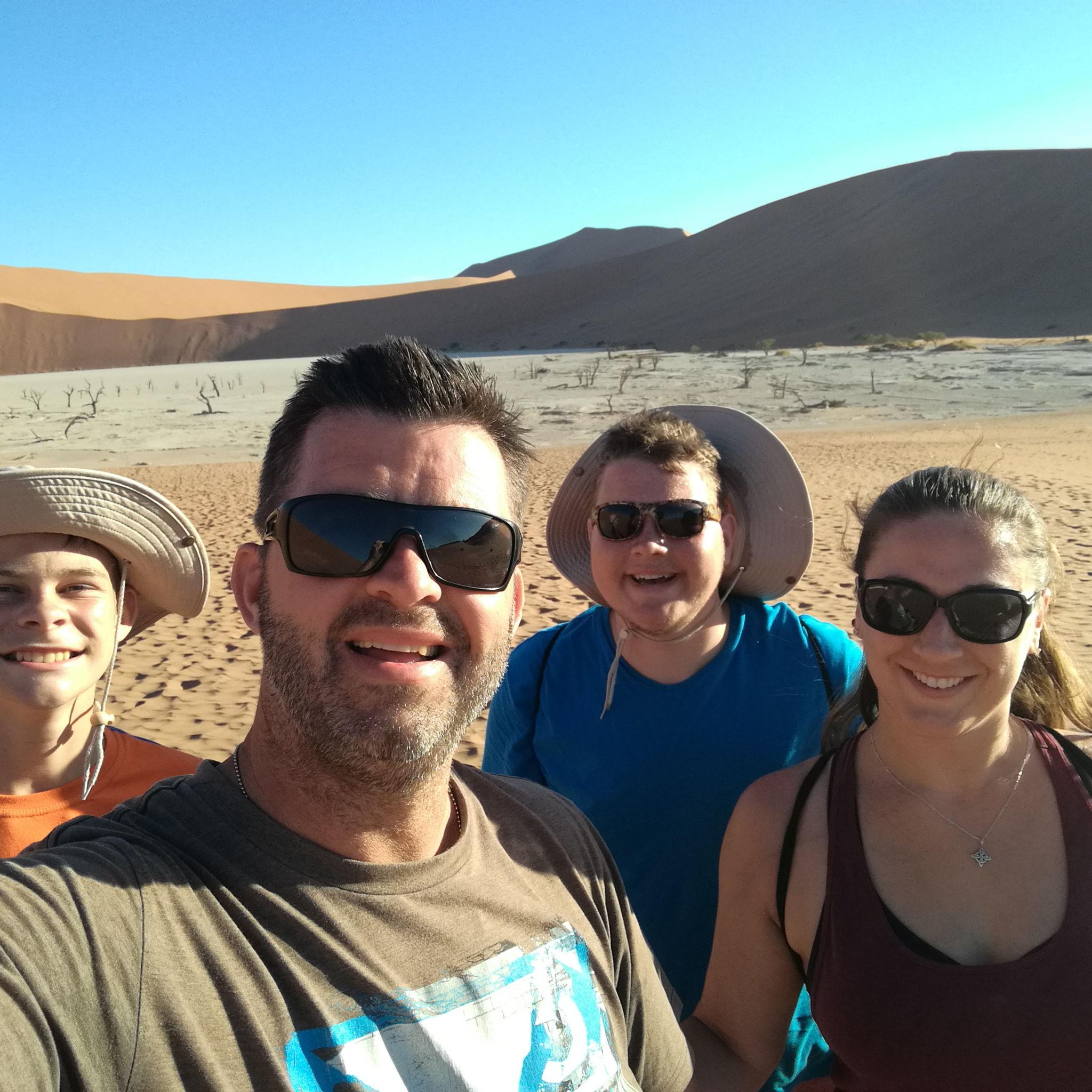 Deadvlei - later that night a Gemsbok walked right through our campsite and tripped over the boys' tent rope!