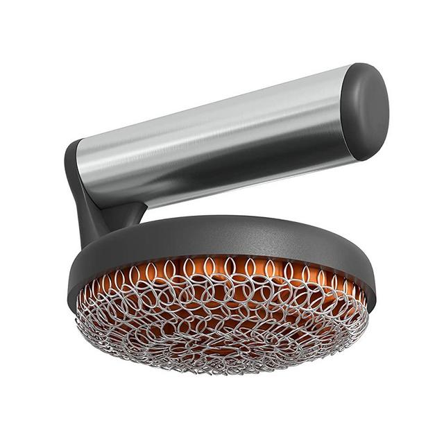 Yukon Glory Cast Iron Scrubber, Perfect for Cleaning Cast Iron Cookware, Grills and Griddles, Built with Welded Stainless Steel Rings