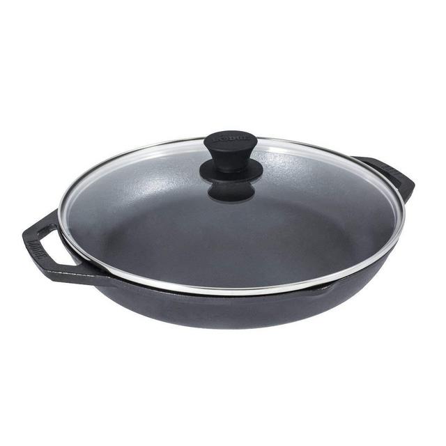 LODGE MFG L10CPGL 12" Everyday cast Iron pan with lid