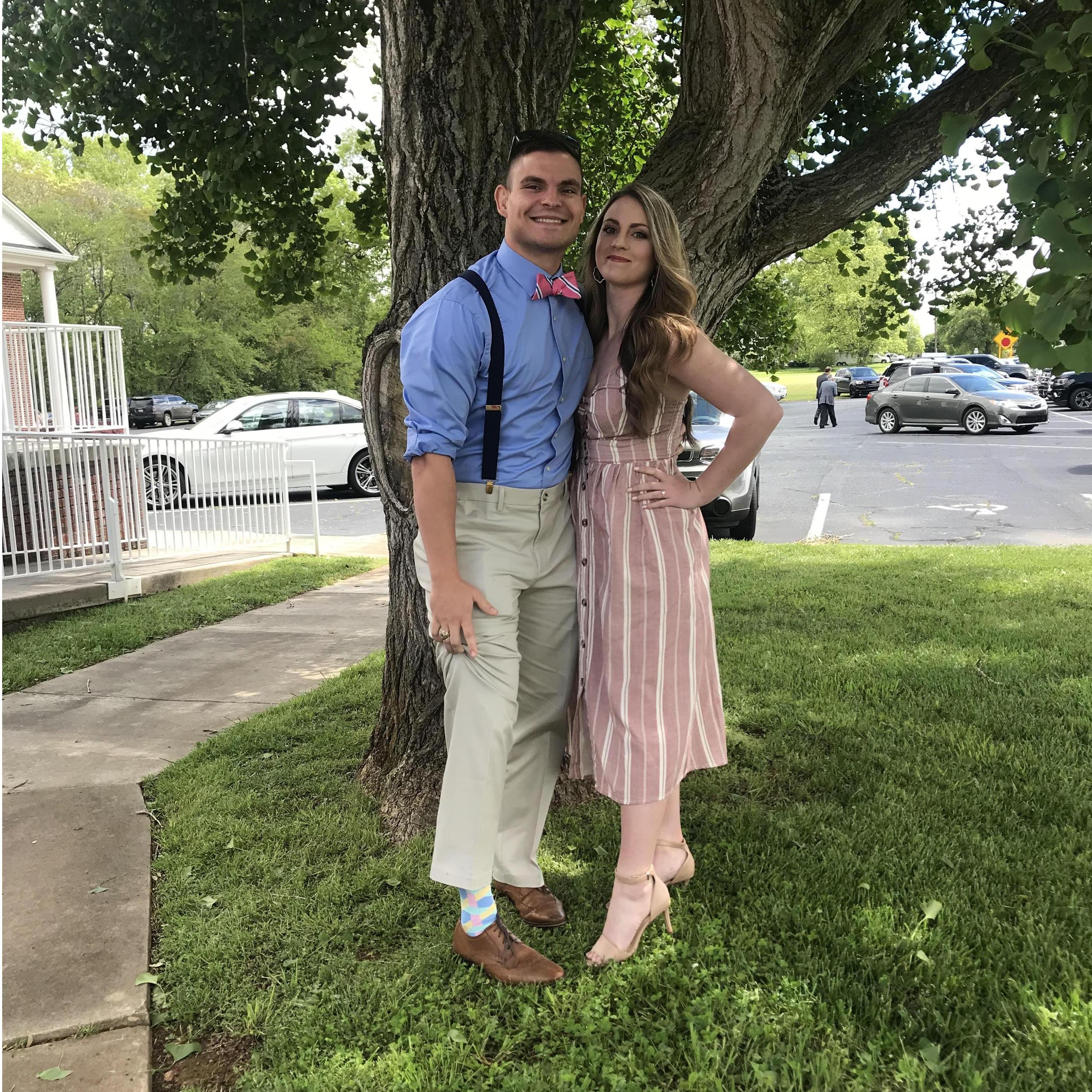 We love a bright pair of socks! Our second Easter spent together.