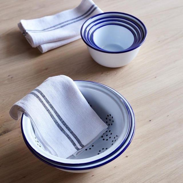 Falcon White Enamelware 6PC Prep Set
