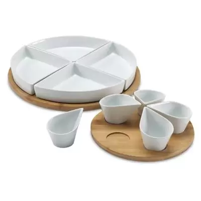 Over and Back® Hewitt 11-Piece Lazy Susan Serving Set