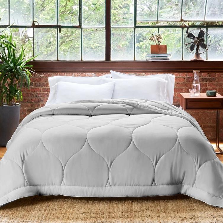 Cloud Comforter- Fossil Grey Color