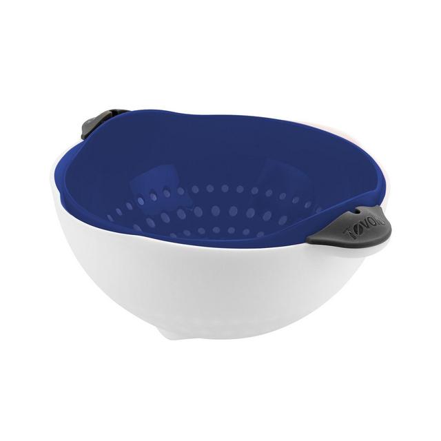 Tovolo Soak N' Strain Colander, Easy-Pour Spout, 1.5-Qt. Food Strainer