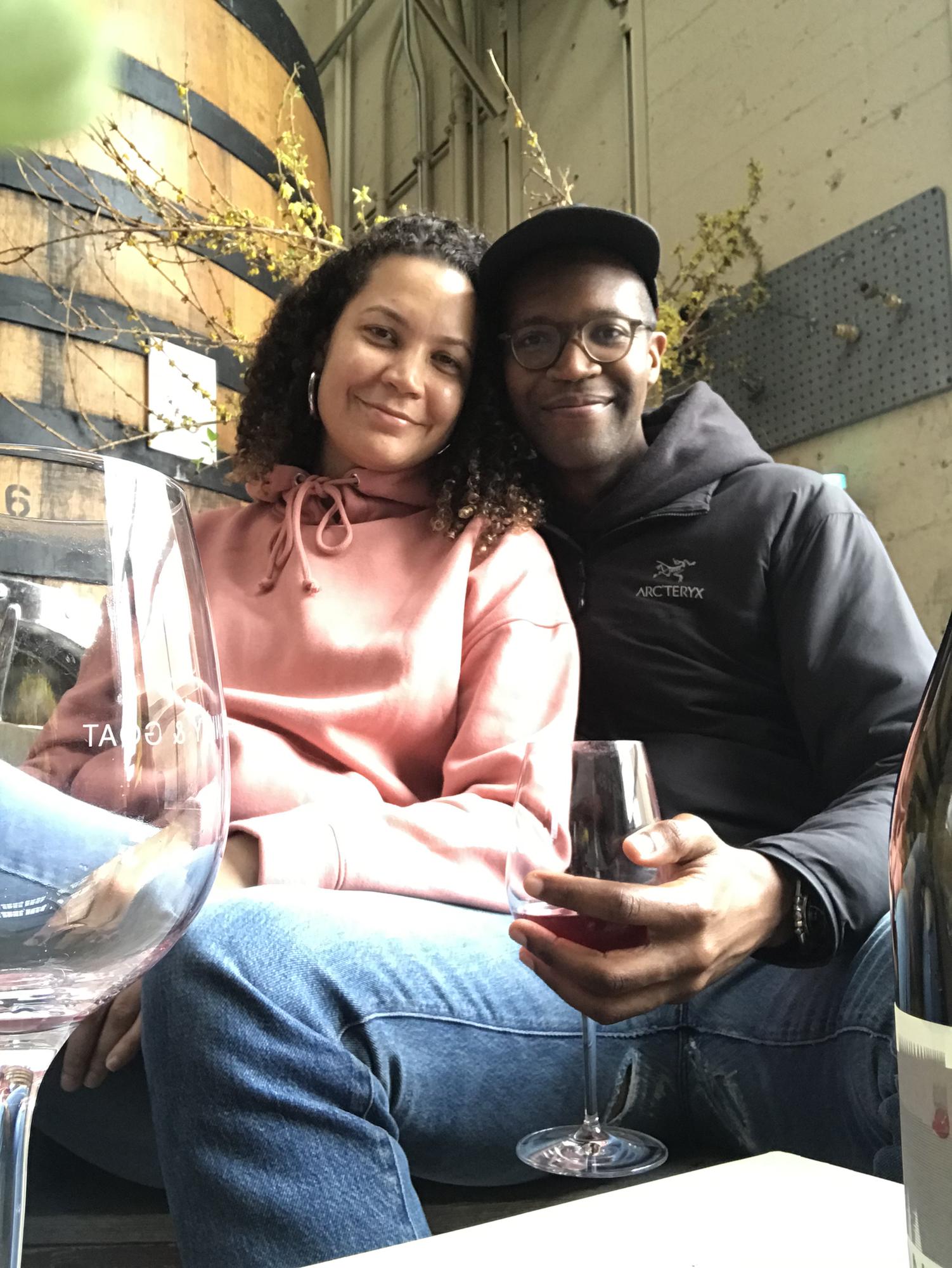 Before lockdown, wine at a local Berkeley winery