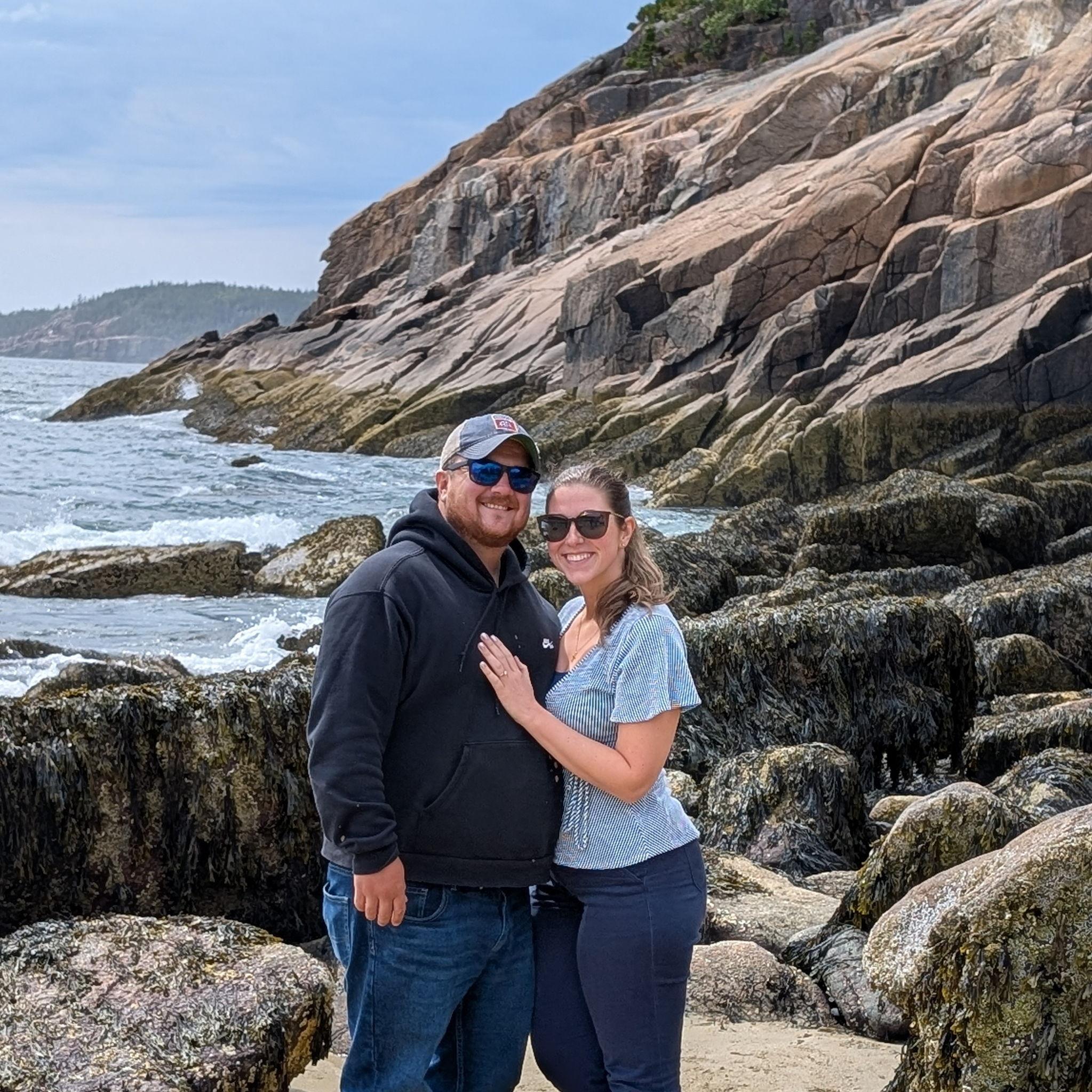 The beaches in Maine are so different than the ones in Florida. This one is called "Sand Beach."
