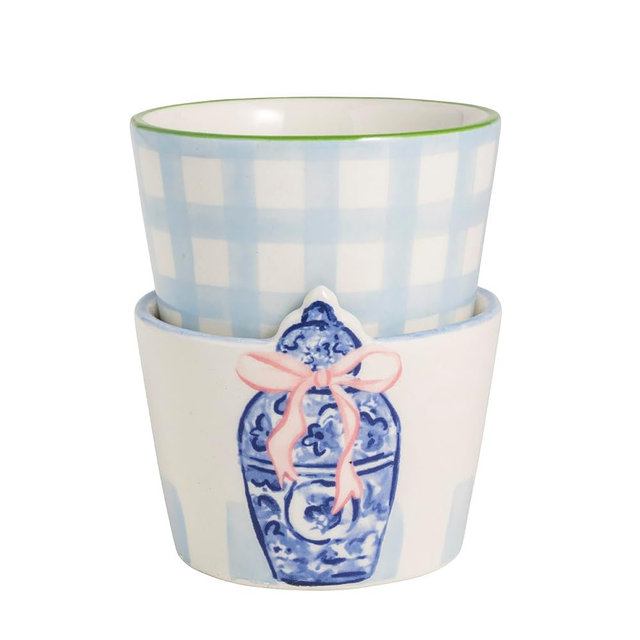 Mud Pie Ceramic Jinger Jar Ramekin Set