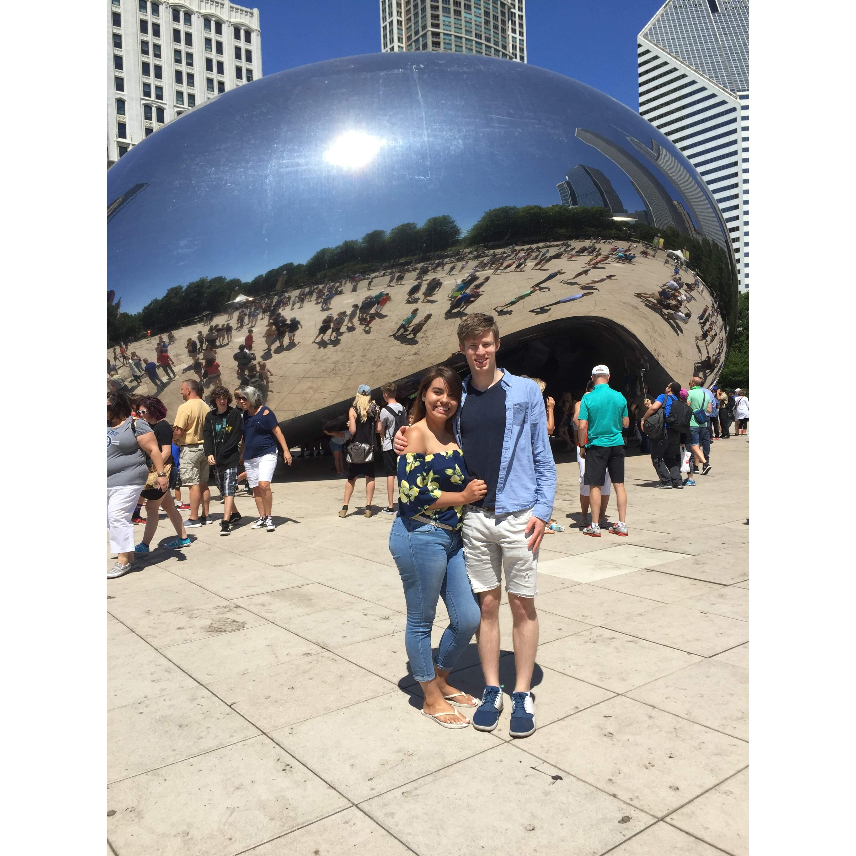 Our first date in Chicago back in 2017 