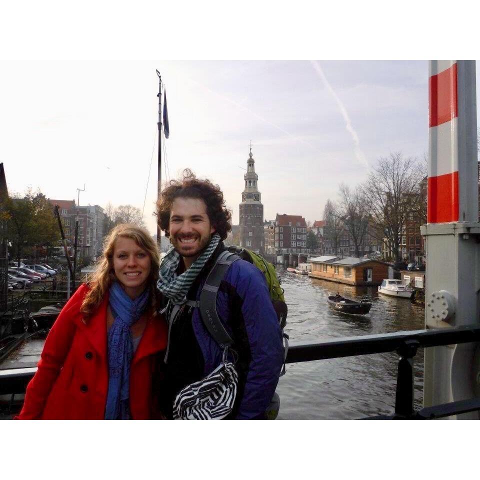 Amsterdam in 2011. We went with another friend from our study abroad. This was Nicki's first couch surfing experience (aka literally sleeping on a stranger's couch)...