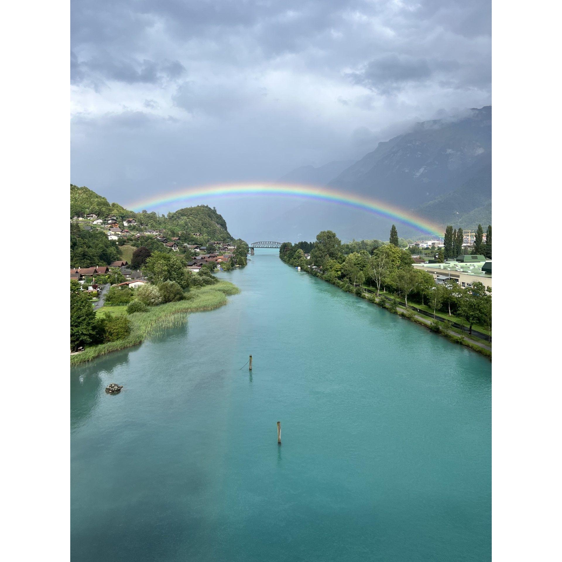 Rainbow in Interlaken, Switzerland