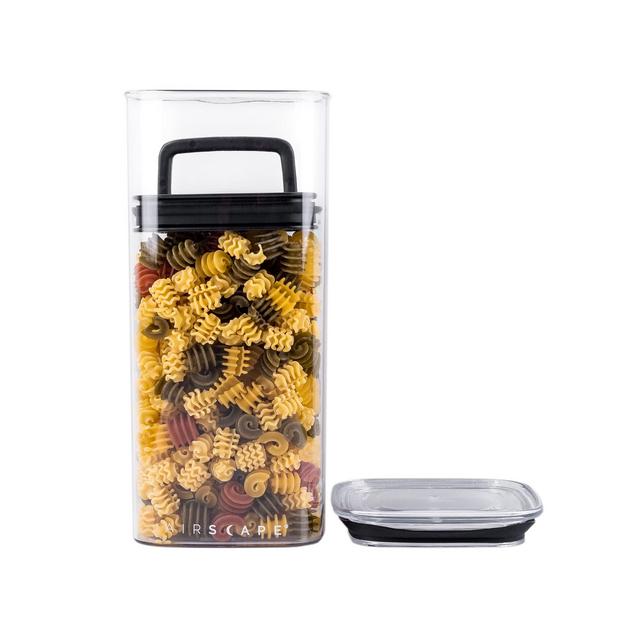 Airscape Lite Plastic Dry Food Storage Canister - Patented Airtight Lid Preserves Food Freshness, Clear Container, Large 10-Inch