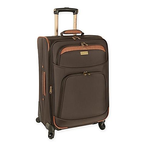 Tommy Bahama® Santorini 24-Inch Expandable Spinner Suitcase in Dark Brown/Cognac
