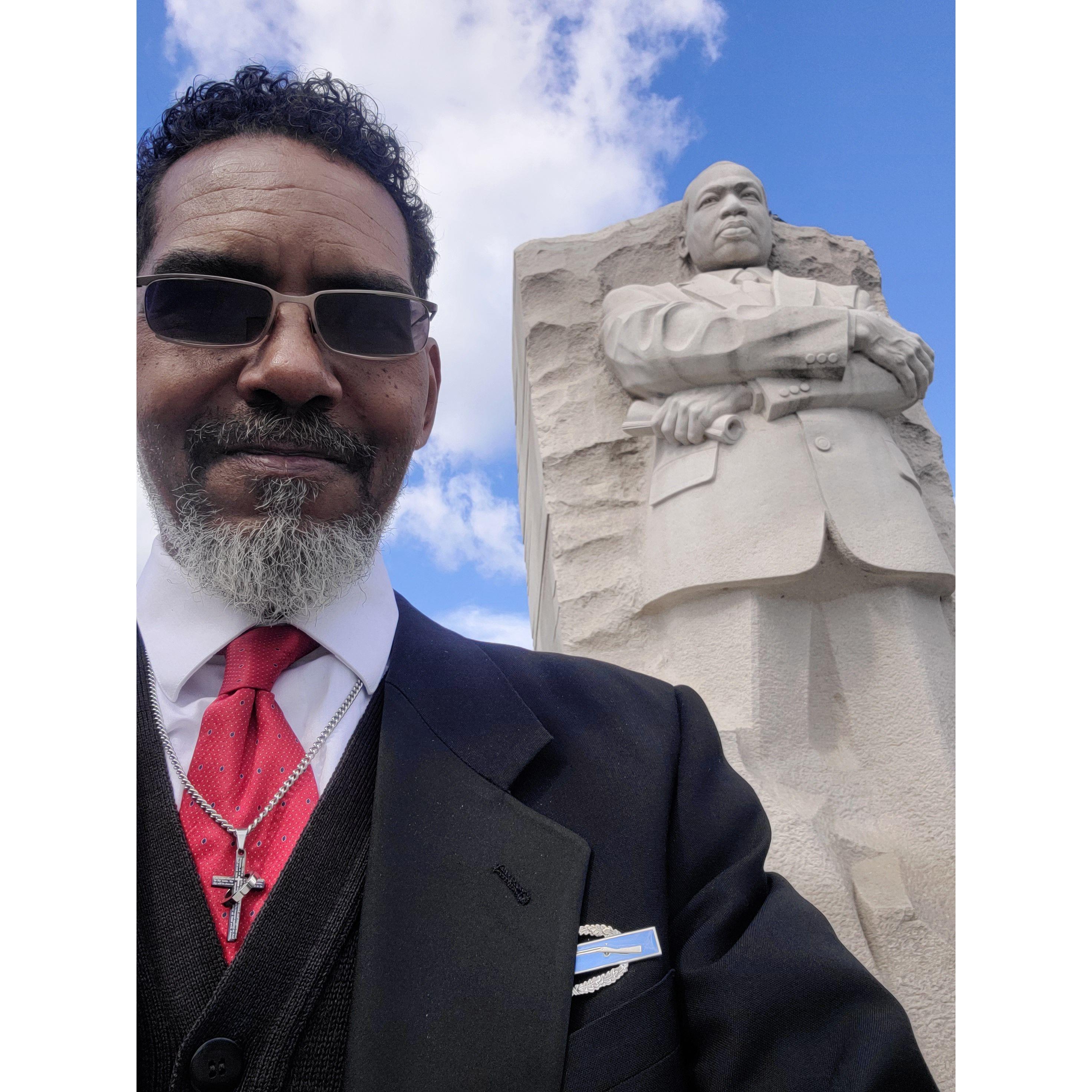 Anthony visiting the MLK Monument in Washington, DC!