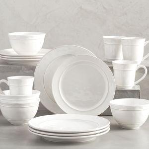 Cambria Handcrafted Stoneware Dinnerware Sets - Stone color