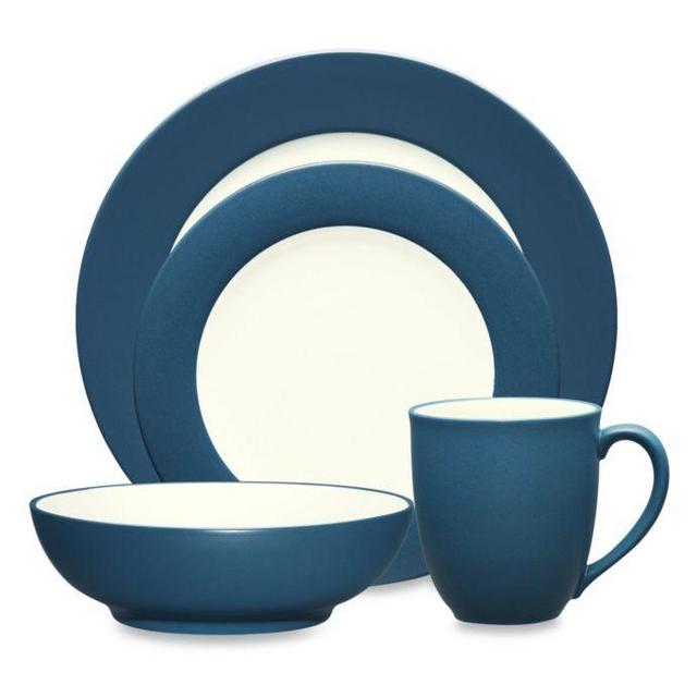 Noritake® Colorwave Rim 4-Piece Place Setting in Blue