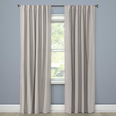 50"x84" Aruba Linen Blackout Curtain Panel Gray - Threshold™
