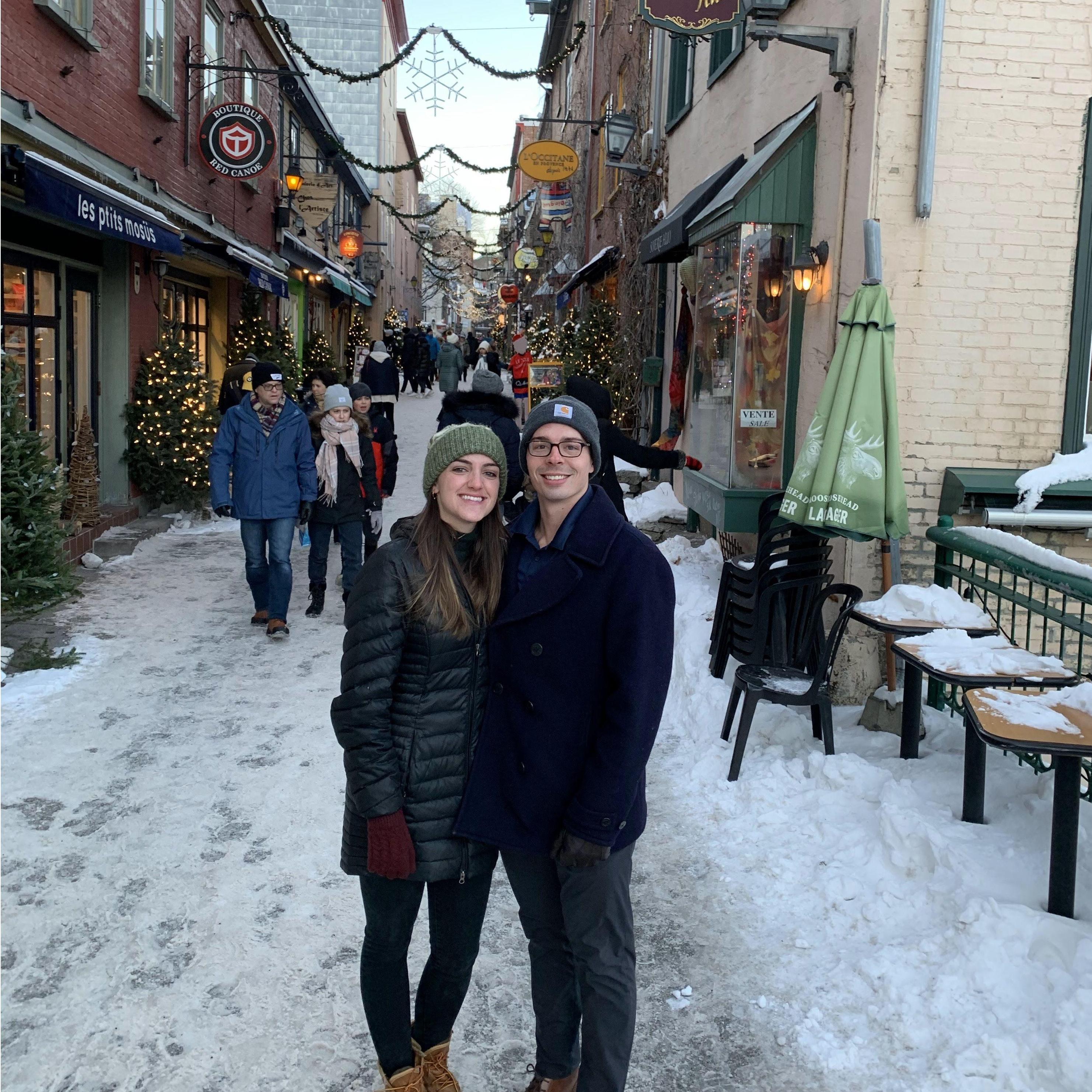 November 16th, 2019: Maddy and Erich go abroad (barely) for the first time together and visited Quebec City.