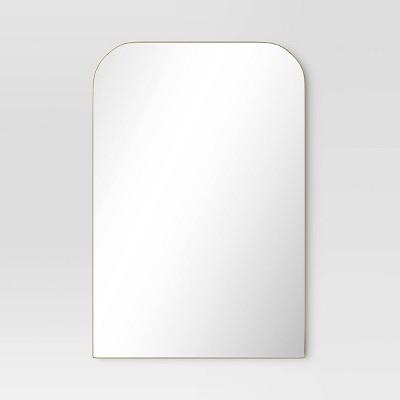 24" x 36" Infinity Mantle Mirror Brass - Threshold™
