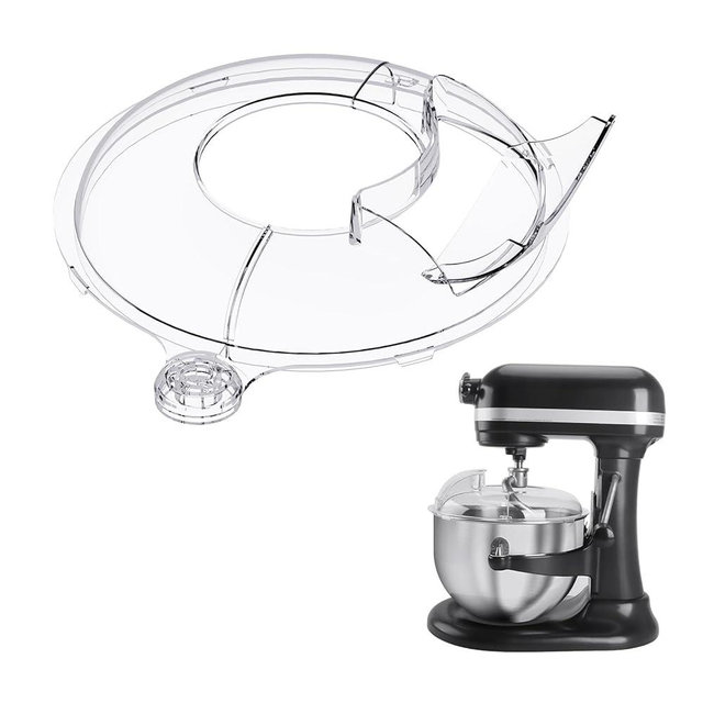 Pouring Shield for KitchenAid Stand Mixers Bowl Lift 6-7 QT Stainless Steel (Only),Safety Pouring Shield,Splatter Guard for Kitchen aid Mixer Bowl,Kitchen aid Accessories and Attachments