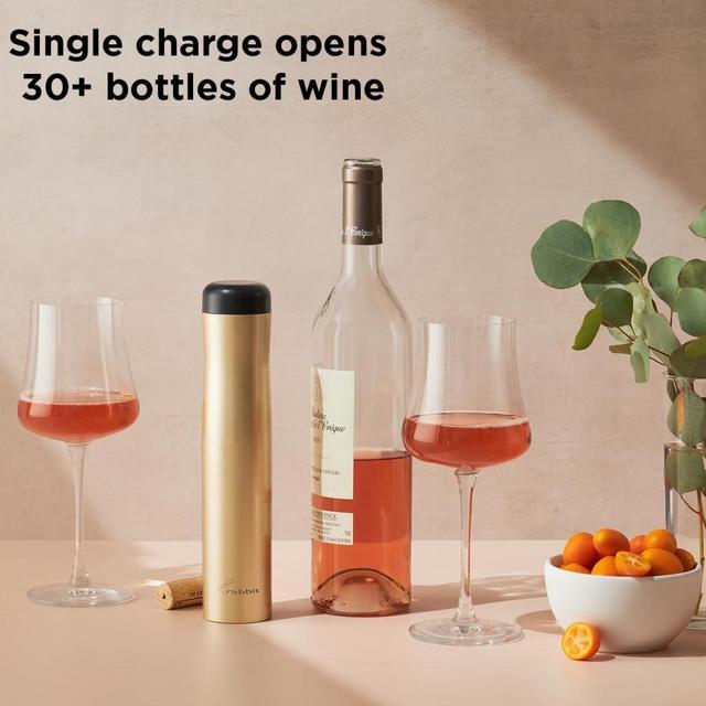 Rabbit Automatic Electric Wine Opener Corkscrew, Rechargeable