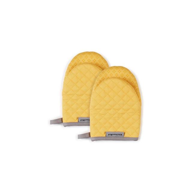 KitchenAid 2pk 5.5"X8" Asteroid Mini Mitts Yellow