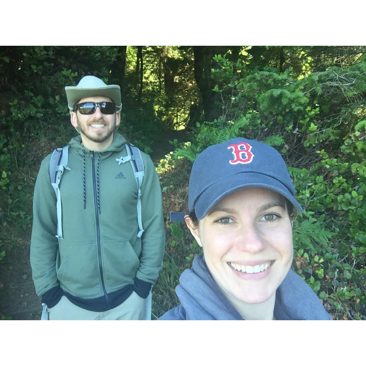 Hiking on the Oregon coast