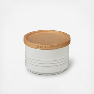 Petite Canister with Wood Lid