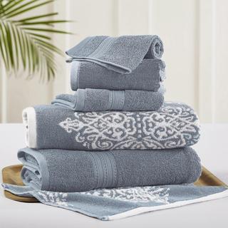 Artesia 6-Piece Reversible Yarn Dyed Towel Set