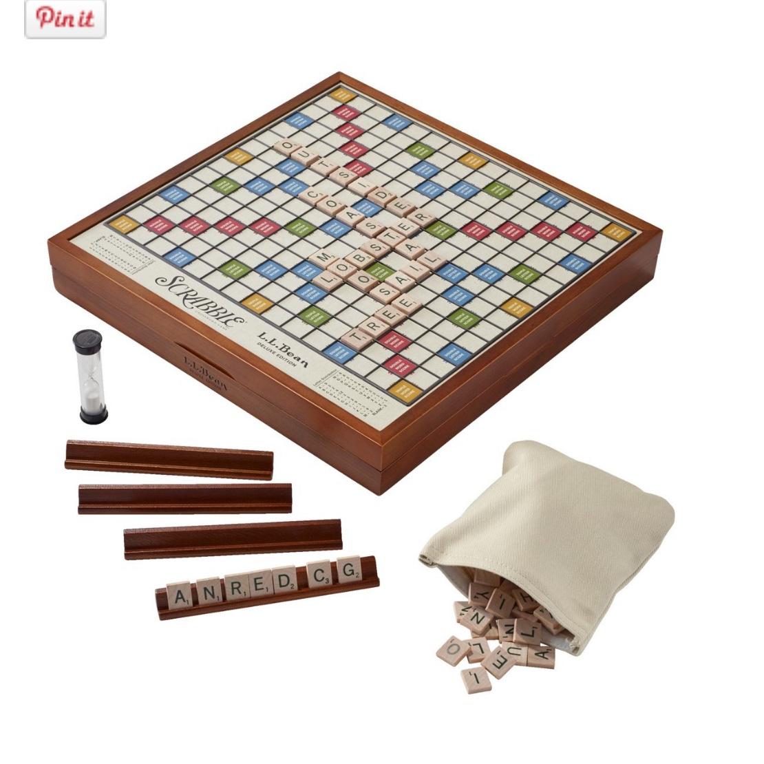 LL Bean Deluxe Scrabble