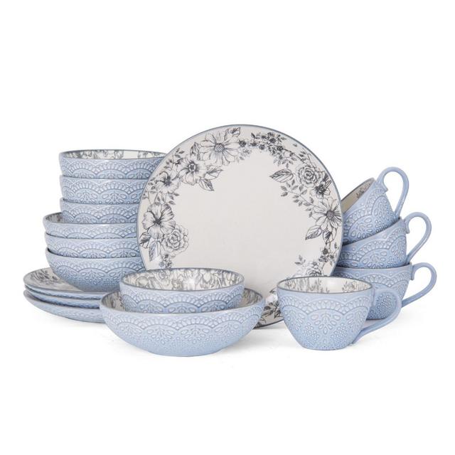 Pfaltzgraff® Gabriela 16-Piece Dinnerware Set in Grey