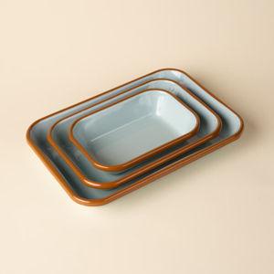 East Fork Enamel Baking Dish - Nesting set in Robin