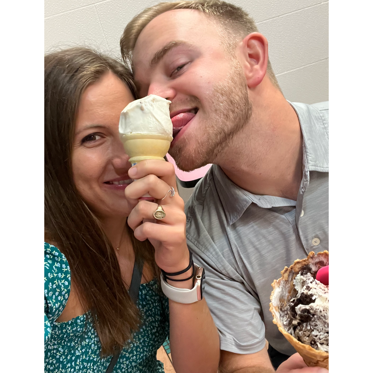 The first of many ice cream trips in Norwalk.