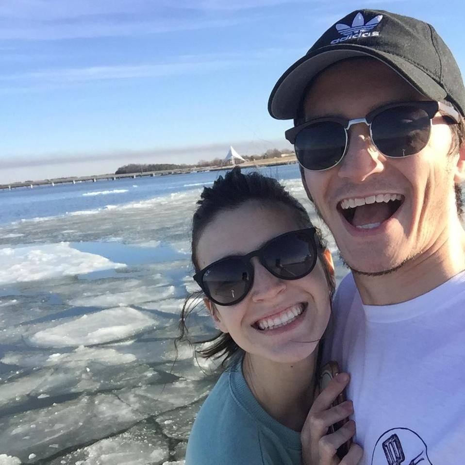 A morning walk at the sitting spot, aka the Cambridge Lighthouse, where we got engaged more than 2 years later.