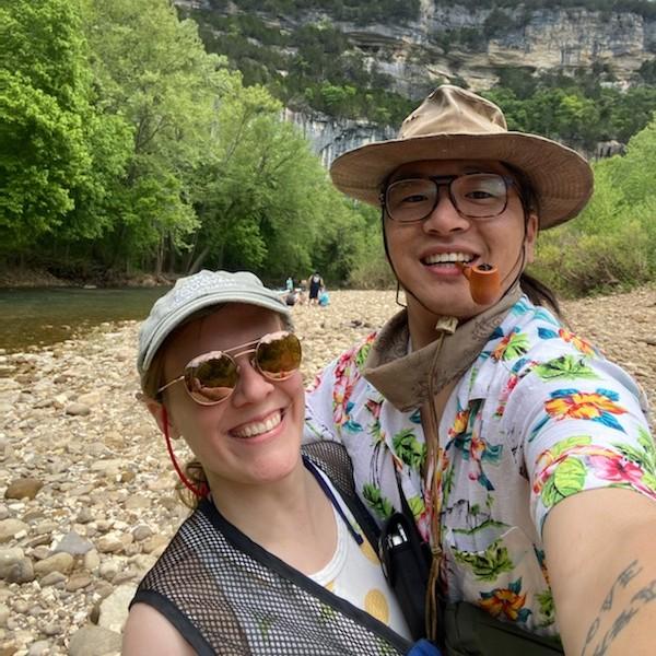 This was Adam's second float down the Buffalo National River. He and Allen tipped their canoe twice! Haley kayaked so that she wouldn't have to deal with that type of foolishness.