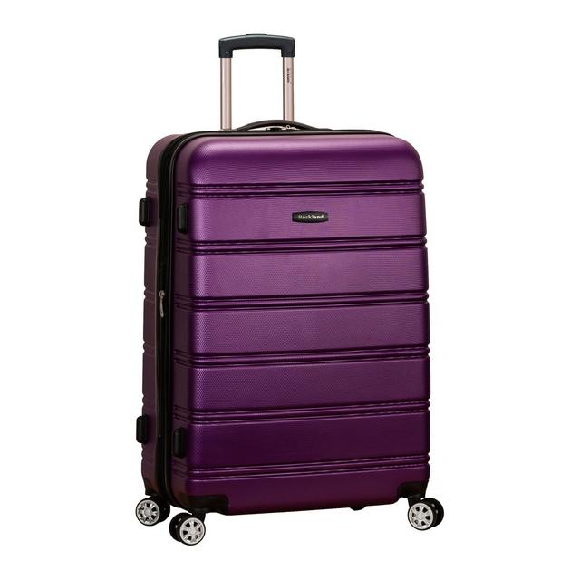 Rockland Melbourne 28" Expandable Hardside Spinner Suitcase - Purple