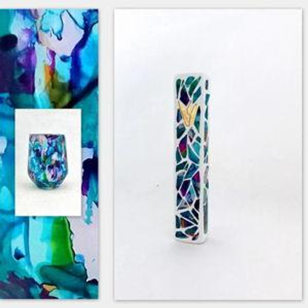 Wedding Breaking Glass Mezuzah Kit