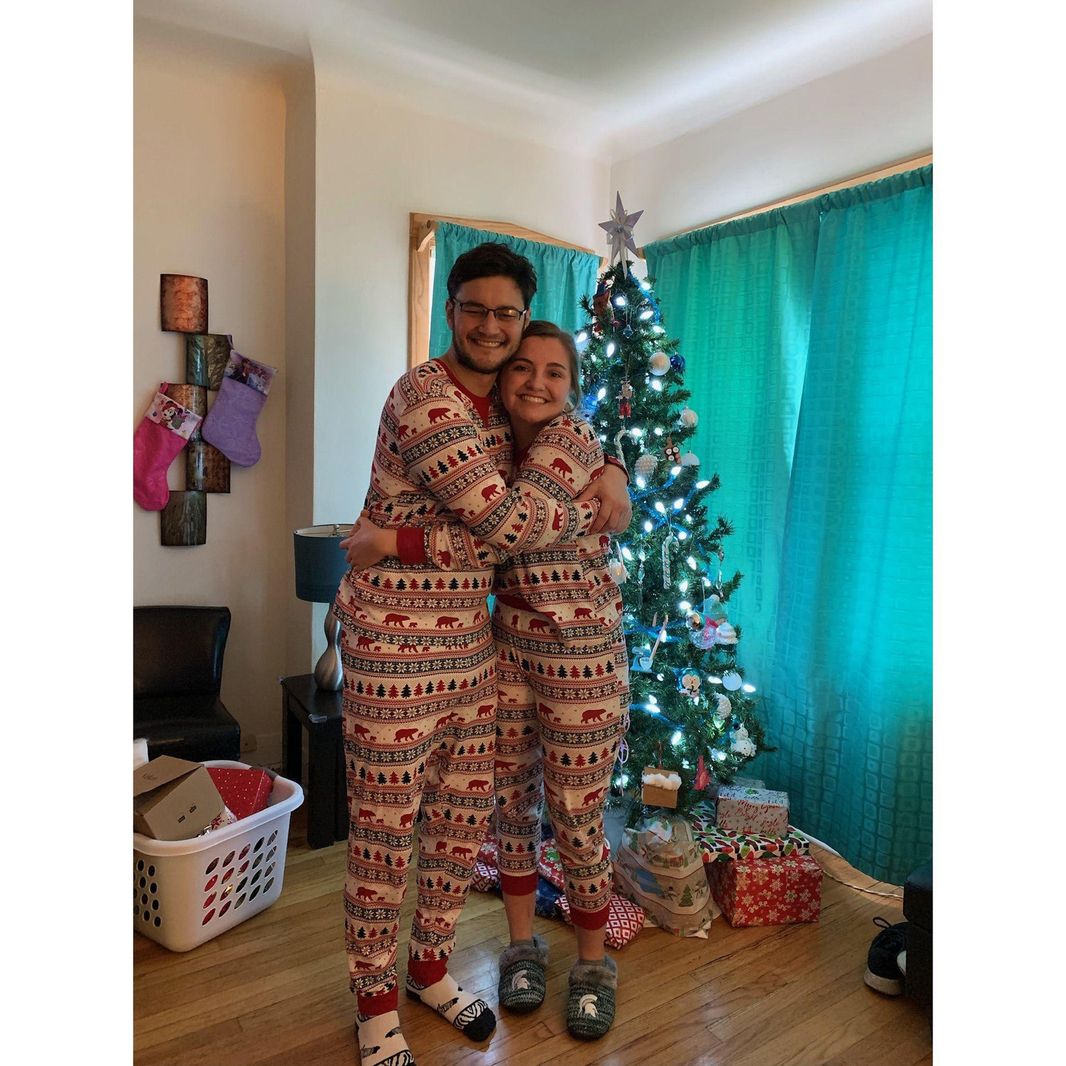 Our first Christmas together.