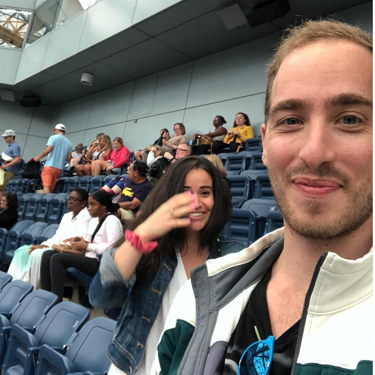 First sporting event together. Elianna is clearly an expert at selfies
-U.S. Open