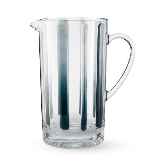 Navy Stripe Tritan Outdoor Pitcher