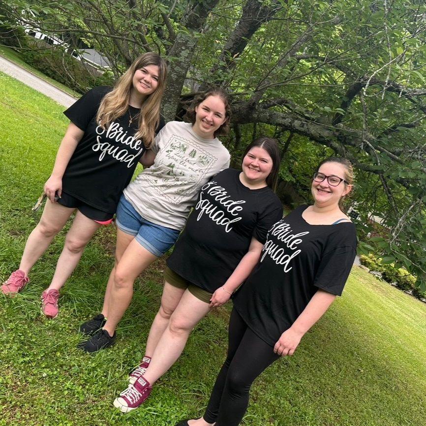 Kaitlyn, Christa, Emily, and Sabrina on Christa's bachelorette trip