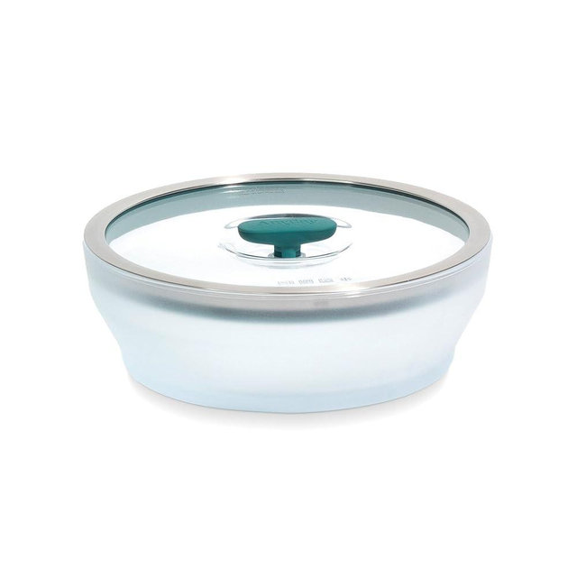 Anyday Microwave Cookware | Microwave Steamer for Cooking | Microwave Safe Mixing Bowls | Food Storage Container | Microwave Bacon Cooker | 1 x The Large Shallow Dish | 2pc set