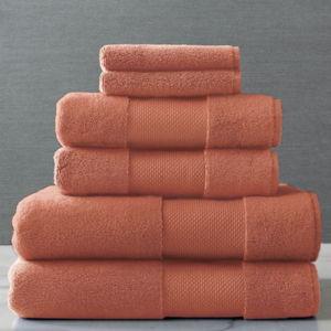 Frontgate Resort Collection Bath Towels, Set of Six, Terracotta