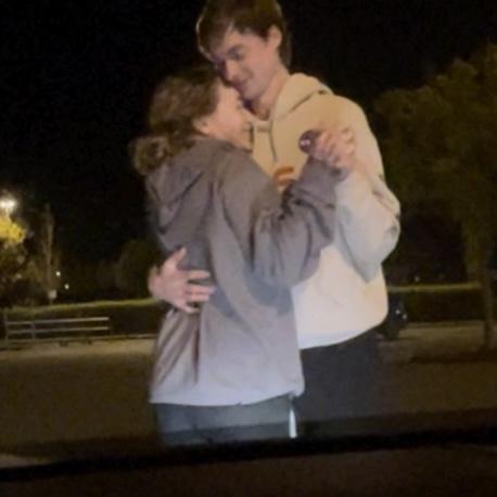 Late night dances under a street light