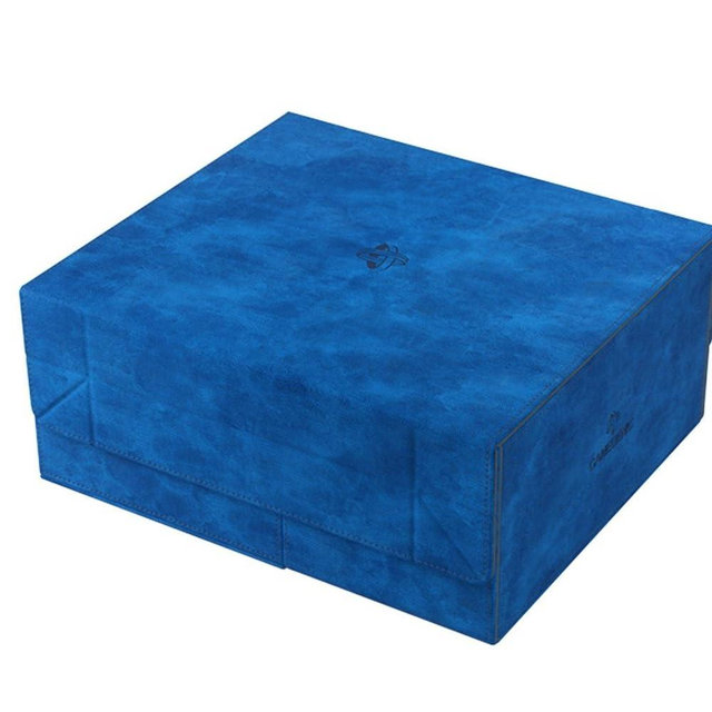 Gamegenic Game's Lair 600+ Convertible Deck Box | Double-Sleeved Card Storage | Premium Card Game Protector | Nexofyber Surface | Holds up to 600 Cards | Blue Color | Made, Various,GGS20087ML