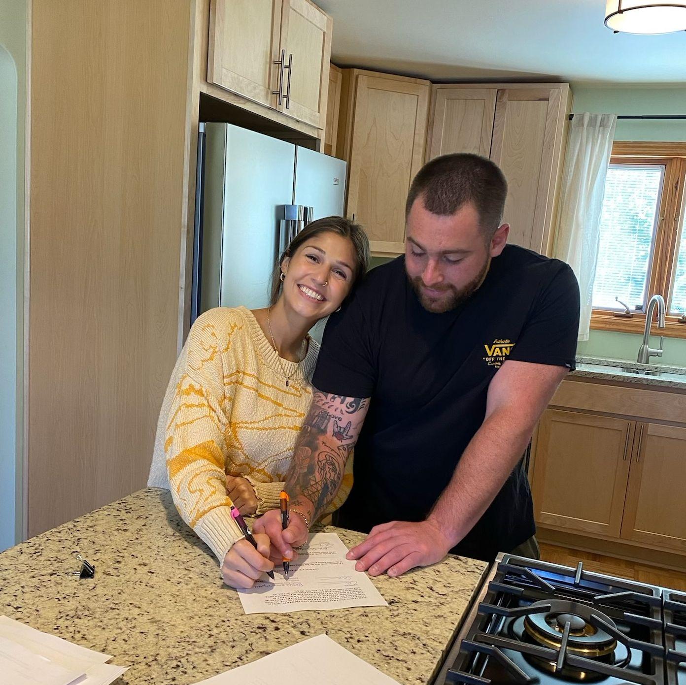 The day we bought our first house :)